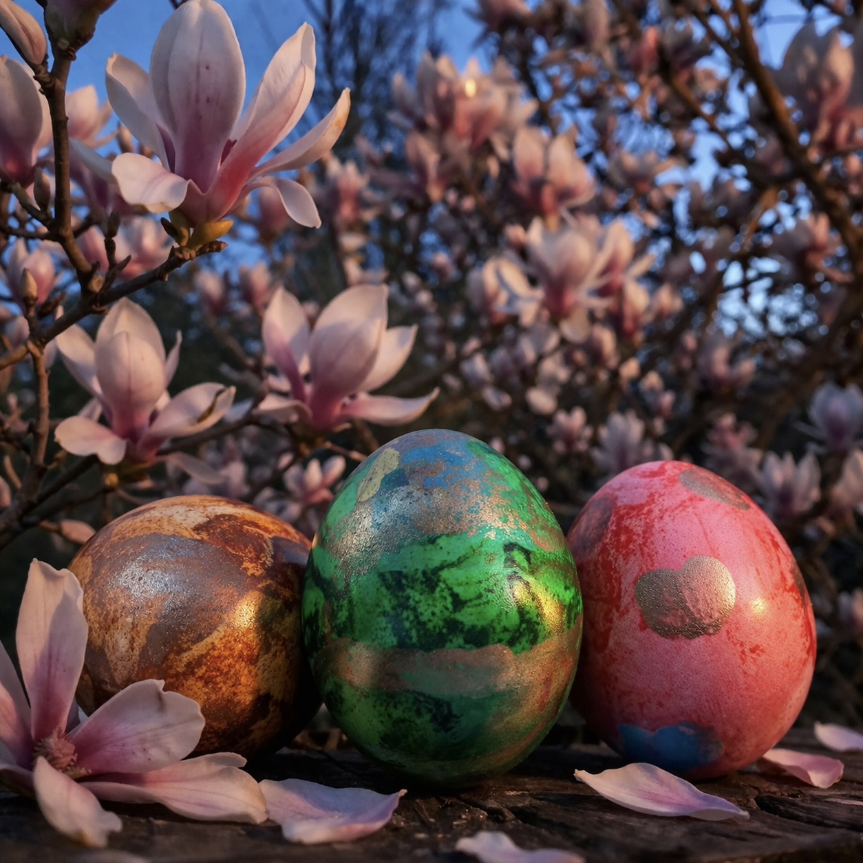 Veselé a klidné Velikonoce Vám všem. Přejí Patricie Jan a Terttu